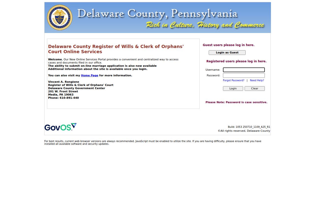 Springfield Township resident lookup Register of Wills online services